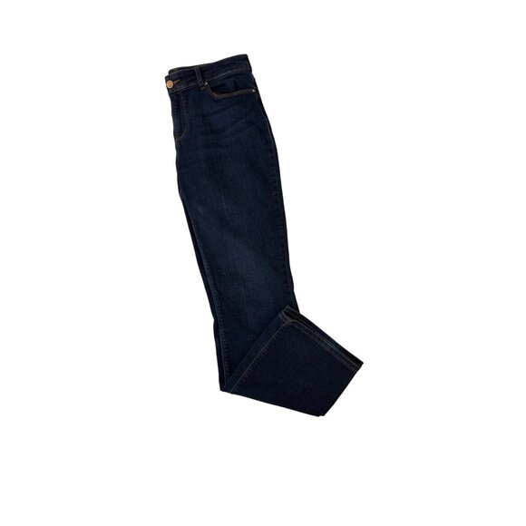Chico's Women's Platinum Barely Boot Blue Jeans Size 00R - Picture 1 of 10